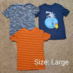 Orange Striped Kids Shirt